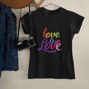 Rainbow Love Is Love Unisex T-Shirt